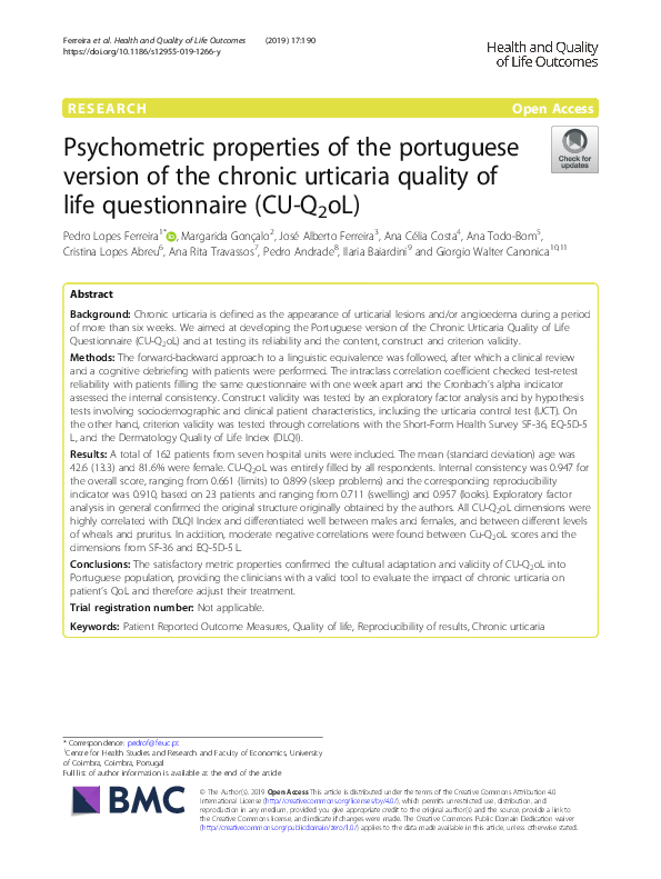 (PDF) Psychometric properties of the Portuguese version of the State ...