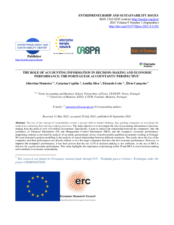 (PDF) The role of accounting information in decision-making and ...