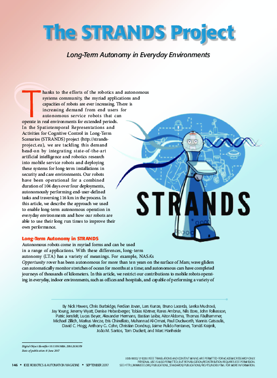 (PDF) The STRANDS Project: Long-Term Autonomy in Everyday Environments