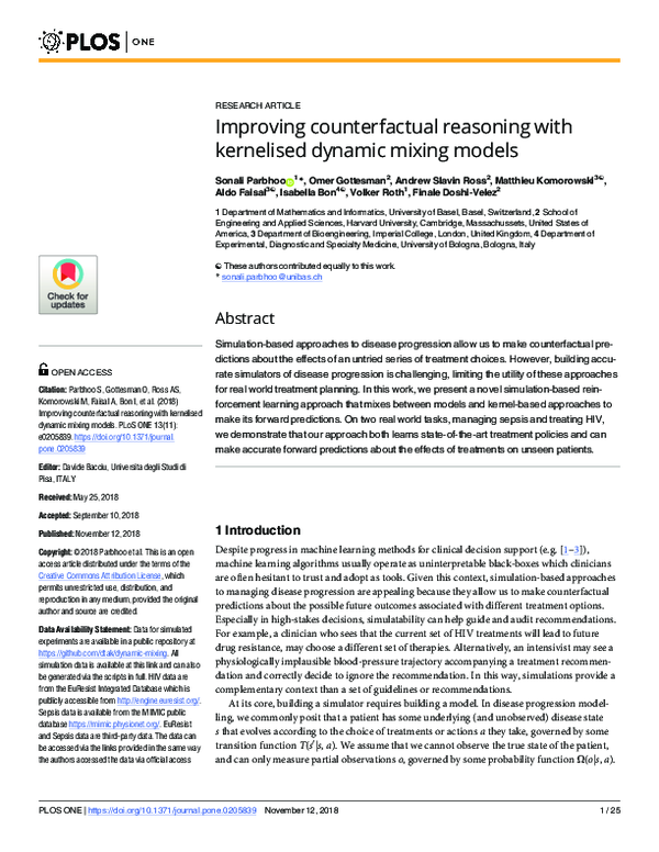 (PDF) Improving counterfactual reasoning with kernelised dynamic mixing ...