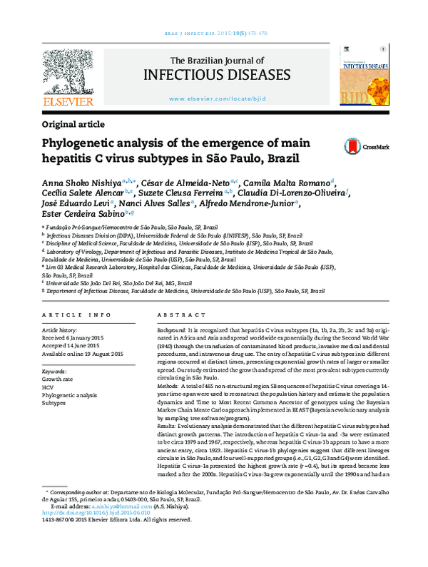(PDF) Phylogenetic analysis of the emergence of main hepatitis C virus ...