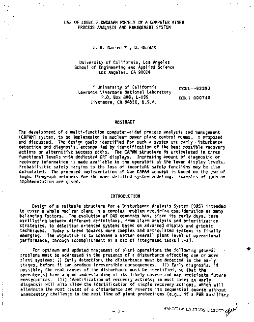 (PDF) Use of logic flowgraph models in a computer aided process ...