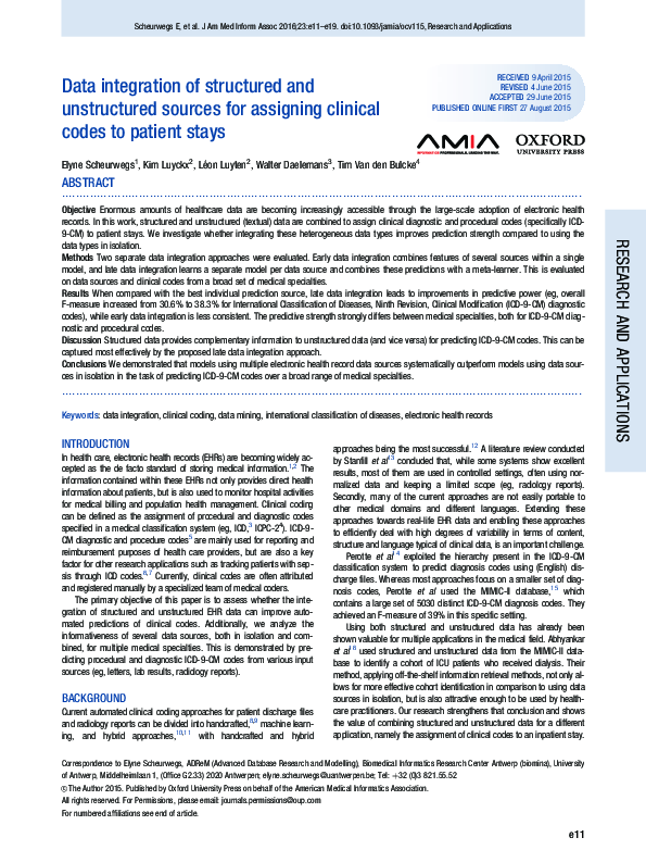 (PDF) Data integration of structured and unstructured sources for ...