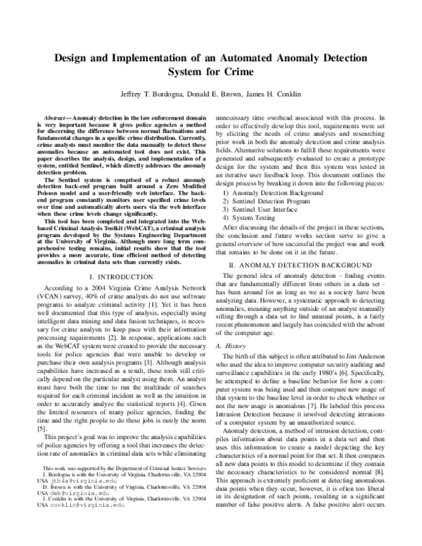 (PDF) Design and Implementation of an Automated Anomaly Detection ...