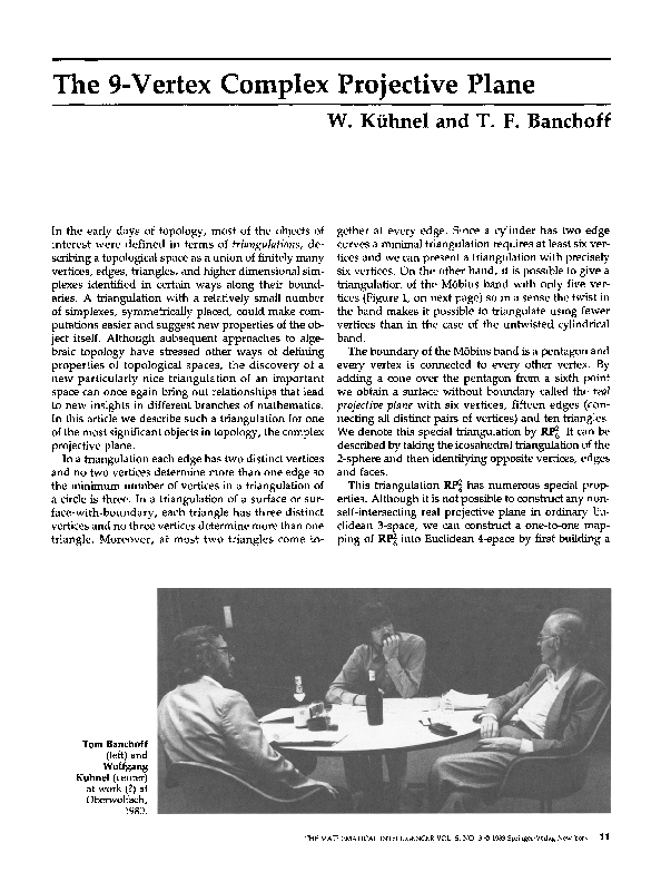 (PDF) The 9-vertex complex projective plane