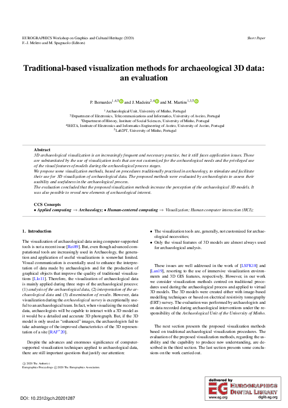(PDF) Traditional-based Visualization Methods for Archaeological 3D ...