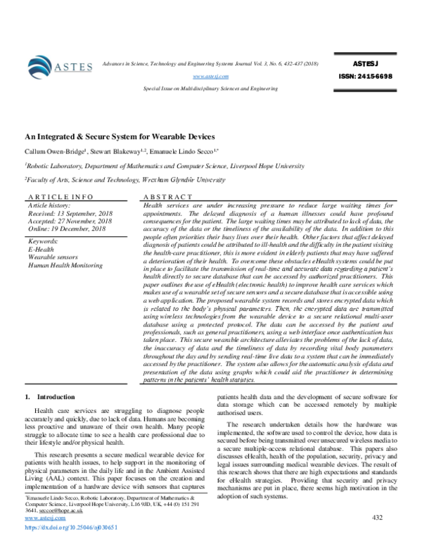 (PDF) An efficient secure communication for healthcare system using ...