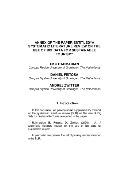 (PDF) Annex of The Paper entitled 