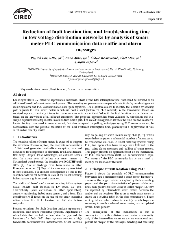 (PDF) Reduction of fault location time and troubleshooting time in low ...