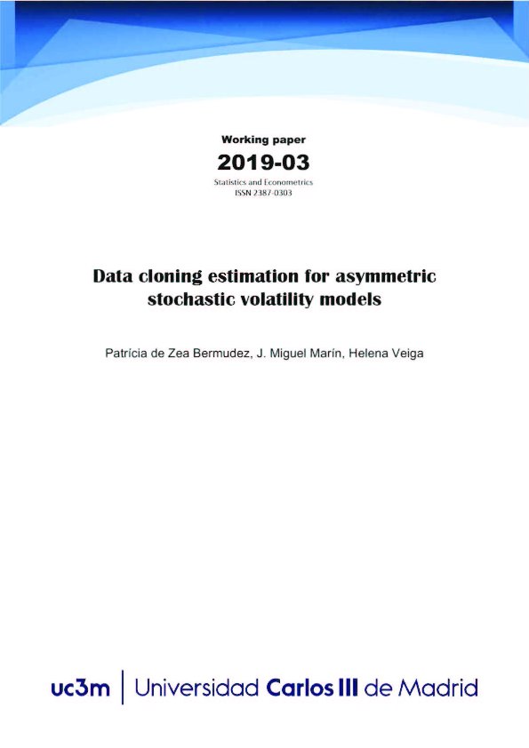 (PDF) Data cloning estimation for asymmetric stochastic volatility models