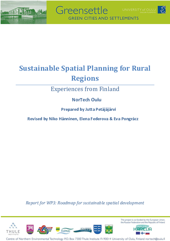 (PDF) Sustainable Spatial Planning for Rural Regions