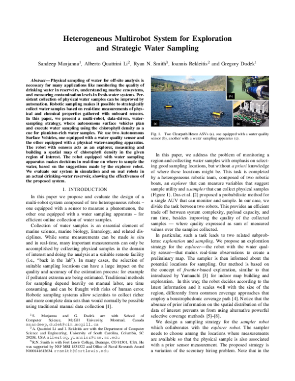 (PDF) Heterogeneous Multi-Robot System for Exploration and Strategic ...