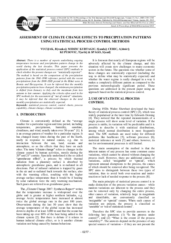 (PDF) Assessment of Climate Change Effects to Precipitation Patterns ...