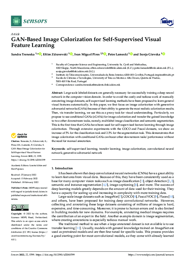 (PDF) GAN-Based Image Colorization for Self-Supervised Visual Feature ...