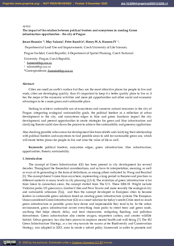 (PDF) The Impact of the Relation Between Political Borders and ...