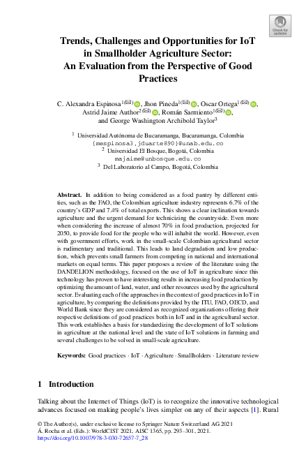 (PDF) Trends, Challenges and Opportunities for IoT in Smallholder ...