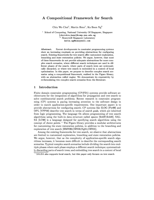 (PDF) A Compositional Framework for Sear h