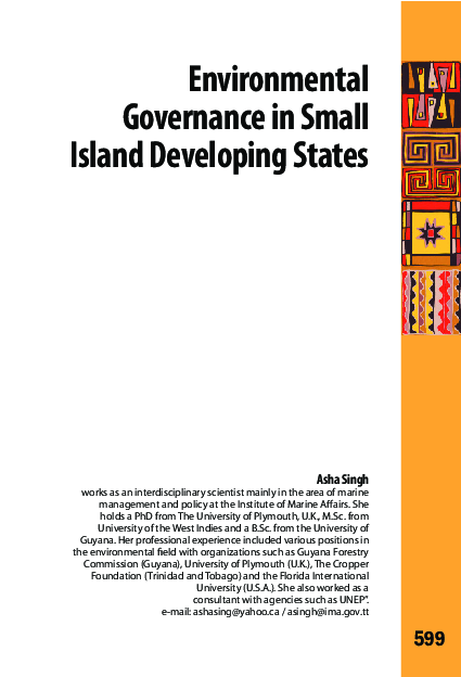 (PDF) Environmental Governance in Small Island Developing States