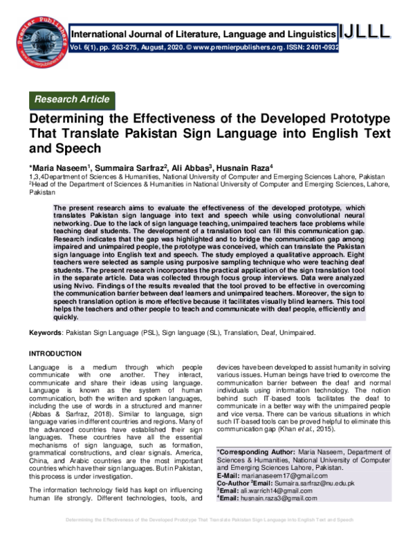 (PDF) Determining the Effectiveness of the Developed Prototype That ...