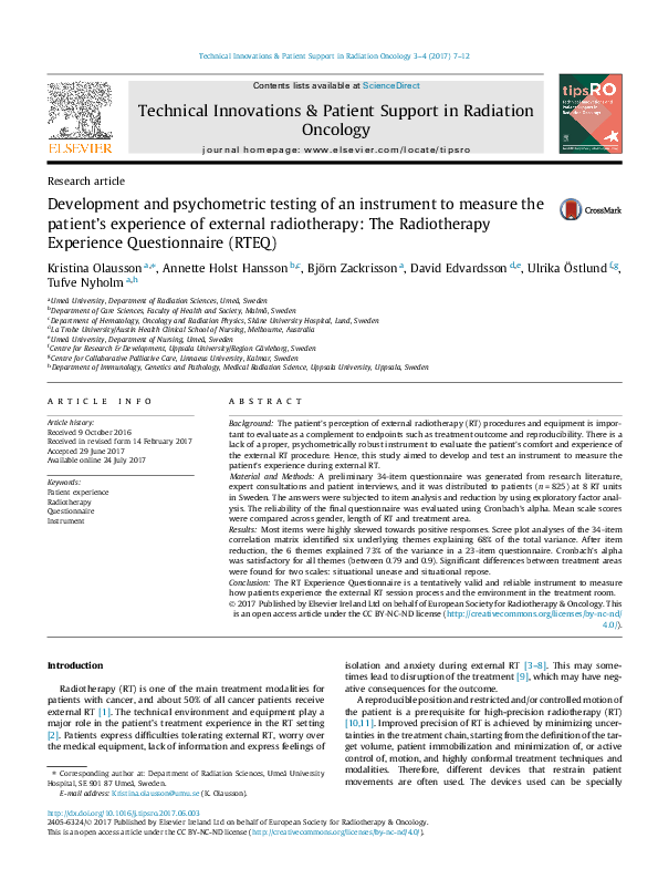 (PDF) Development and psychometric testing of an instrument to measure ...