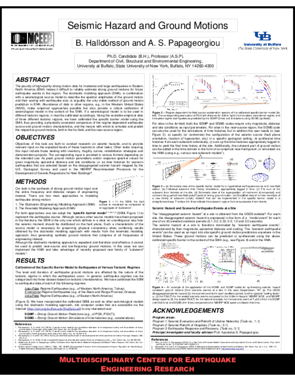 (PDF) Seismic Hazard and Ground Motions