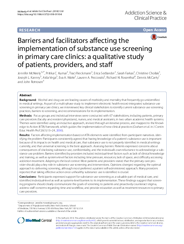 (PDF) Barriers and Facilitators Affecting Implementation of Physical ...