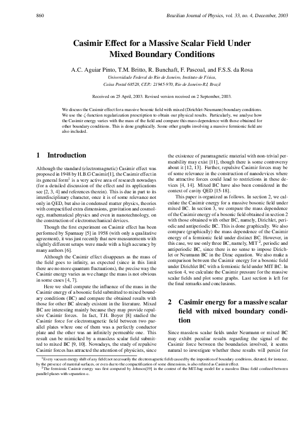 (PDF) Casimir effect for a massive scalar field under mixed boundary ...