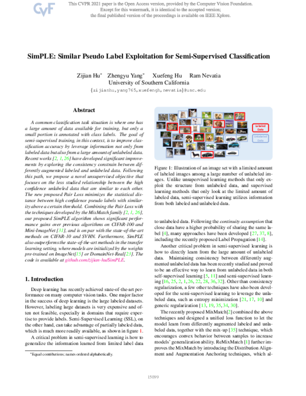 (PDF) SimPLE: Similar Pseudo Label Exploitation for Semi-Supervised ...