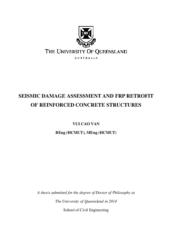 (PDF) Seismic damage assessment and FRP retrofit of reinforced concrete ...