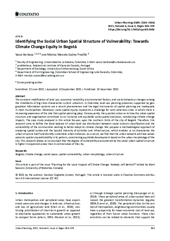 (PDF) Identifying the Social Urban Spatial Structure of Vulnerability ...
