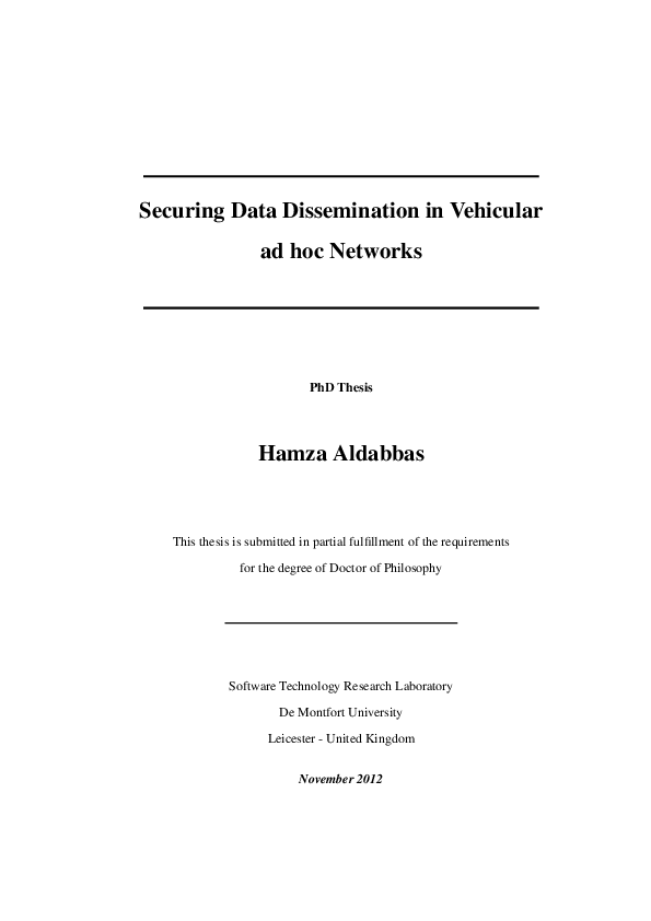 (PDF) Securing data dissemination in vehicular ad hoc networks
