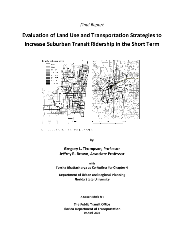 (PDF) A Report Made to: The Public Transit Office