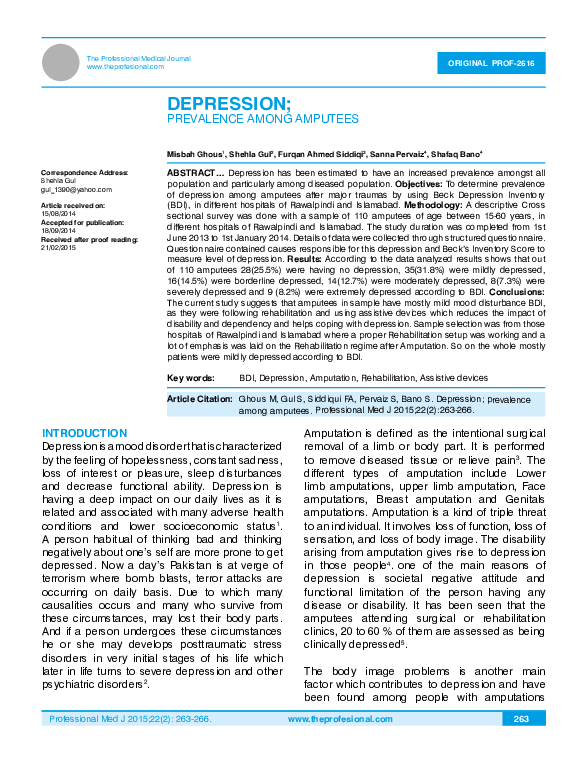 (PDF) Depression