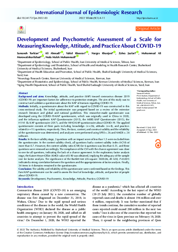 (PDF) Development and Psychometric Assessment of a Scale for Measuring ...