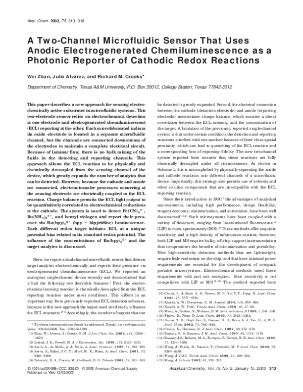 (PDF) A Two-Channel Microfluidic Sensor That Uses Anodic ...