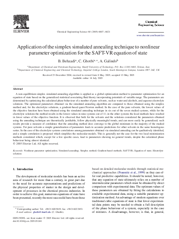 (PDF) Application of the simplex simulated annealing technique to ...