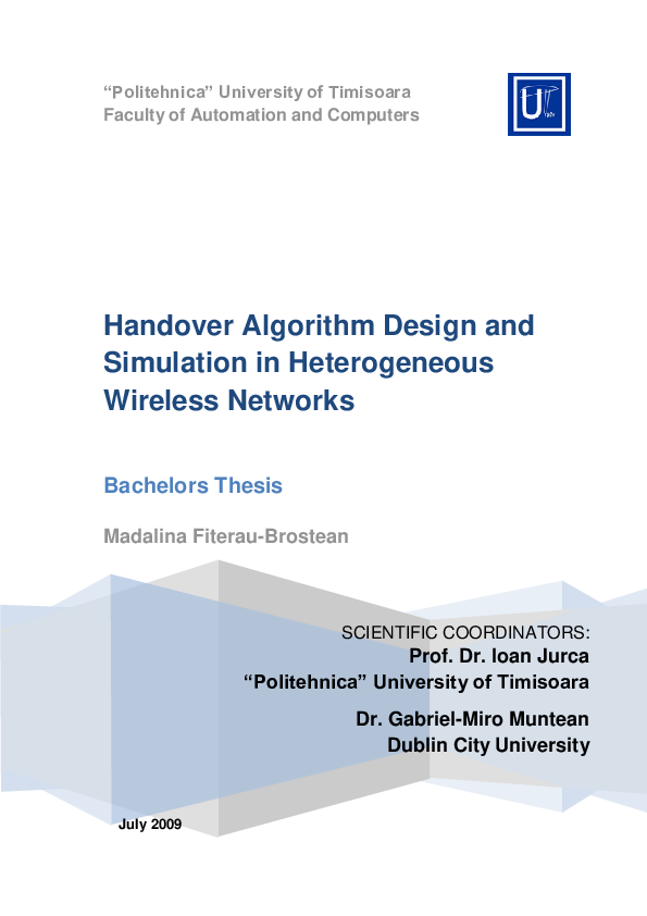 (PDF) Handover Algorithm Design and Simulation in Heterogeneous ...