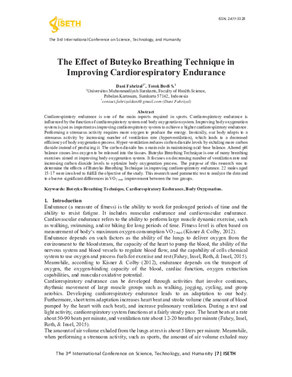(PDF) The Effect of Buteyko Breathing Technique in Improving ...