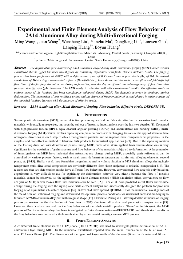 (PDF) Experimental and finite element analysis of flexural behavior of ...