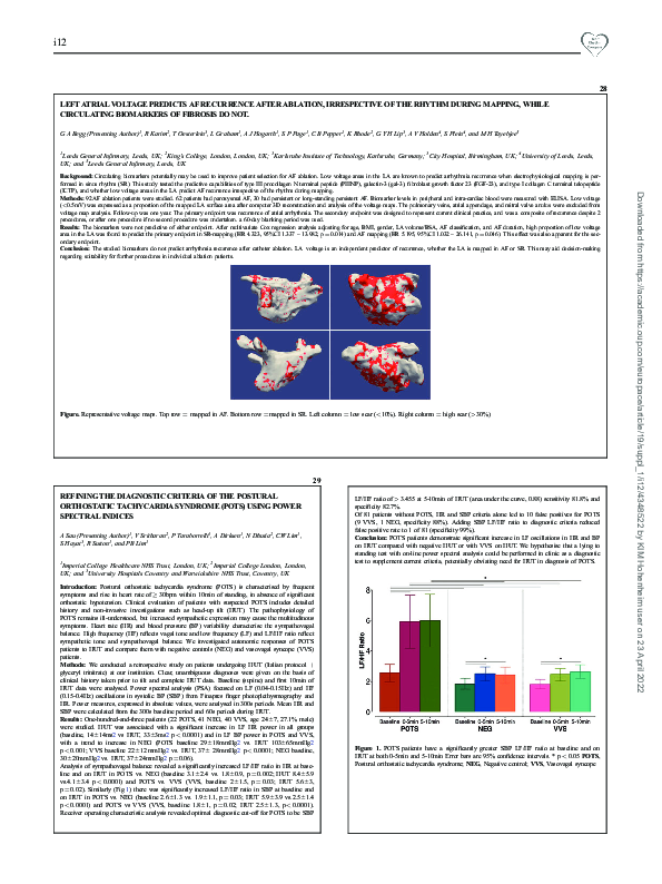 (PDF) 29Refining the diagnostic criteria of the postural orthostatic tachycardia syndrome (POTS