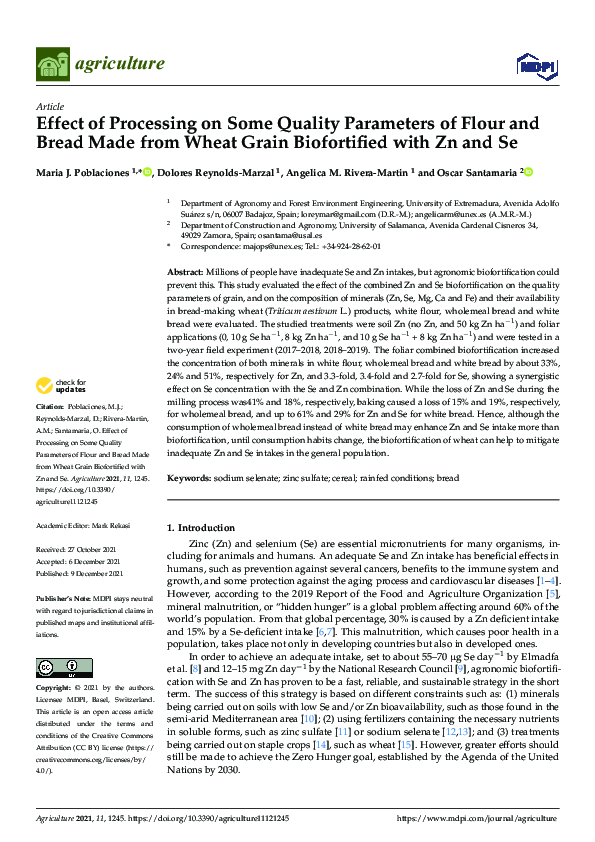 (PDF) Effect of Processing on Some Quality Parameters of Flour and ...