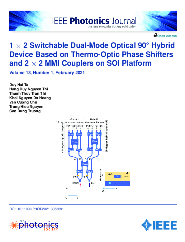(PDF) 1 × 2 Switchable Dual-Mode Optical 90° Hybrid Device Based on ...