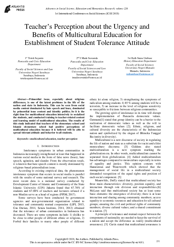 (PDF) Teacher’s Perception about the Urgency and Benefits of ...