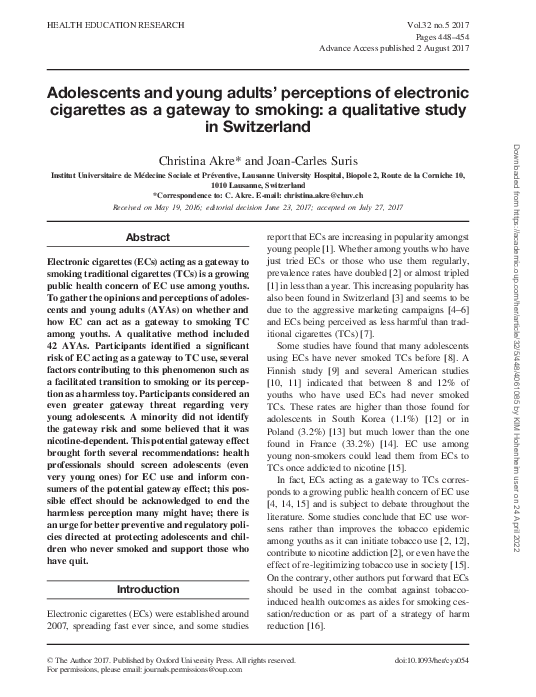 elfbar nachfüll pod läuft aus Systematic Review and Critical Analysis of Longitudinal Studies Assessing  Effect of E-Cigarettes on Cigarette Initiation among Adolescent  Never-Smokers