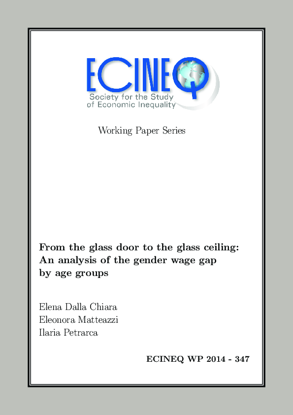 (PDF) From the glass door to the glass ceiling An analysis of the
