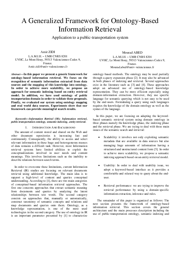 (PDF) A Generalized Framework for Ontology-Based Information Retrieval ...