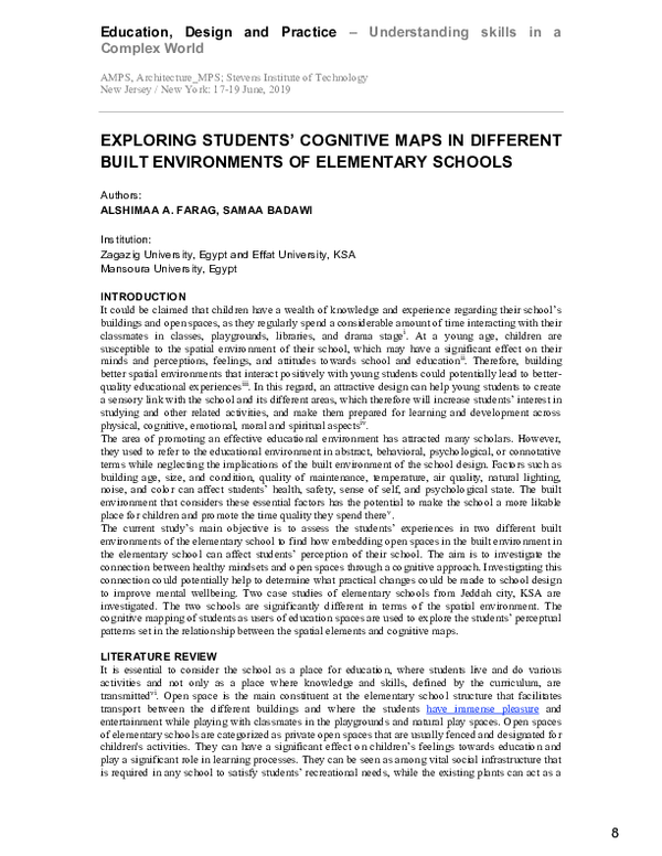 (PDF) Exploring students’ cognitive maps in different built ...