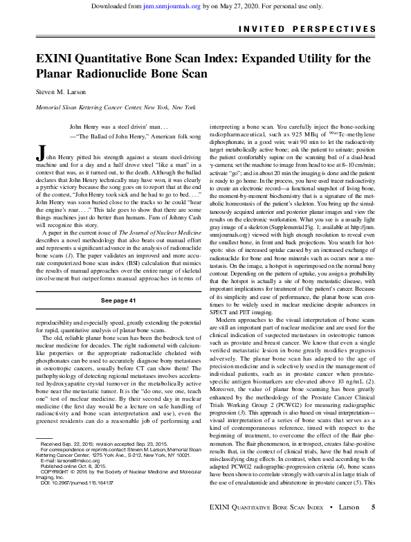 (PDF) Exini Quantitative BSI: Expanded Utility for the planar ...