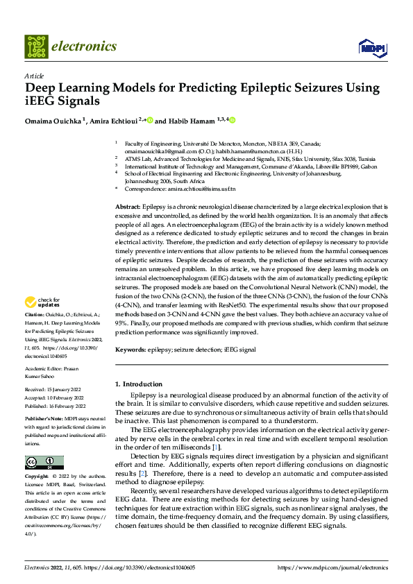 (PDF) Deep Learning Models for Predicting Epileptic Seizures Using iEEG ...