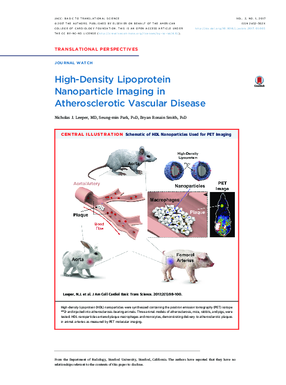 (PDF) High-Density Lipoprotein Nanoparticle Imaging in Atherosclerotic ...